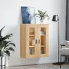 The Living Store Wandschrank Sonoma-Eiche 69,5x34x90 cm Produktbild-Vorschau 3