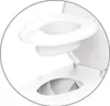 A close-up view of a child's toilet seat insert placed on top of a standard toilet seat. Produktbild-Vorschau