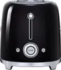 A black SMEG 2-slice toaster with chrome accents. Náhľad obrázku produktu