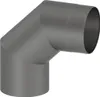 Ø 150 mm Ofenrohr Bogen 90° - gussgrau Produktbild-Vorschau 1