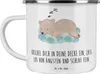 Mr. & Mrs. Panda Emaille Tasse Alleine schlafen lernen - Produktbild-Vorschau 1