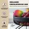eluno Porte-objets à 2 étages avec porte-banane, corbeille Voir les images du produit 5