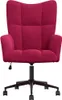 vidaXL Poltrona relax in velluto rosso vino Anteprima dell’immagine prodotto 2