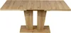 Esstisch mit ausziehbarer Platte und zwei Holzstützen auf rechteckiger Basis, Artisan Eiche. Produktbild-Vorschau