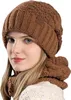 MODFU Mützen, Set aus Warmem Strickmütze und Schal, Produktbild-Vorschau 2