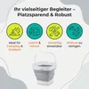 Opvouwbare emmer, rechthoekig, inhoud: 3 liter, kleur: Productafbeelding-voorbeeld 4
