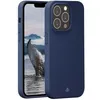 A blue iPhone 14 Pro case is shown from a diagonal angle, with the phone screen displaying a whale breaching. Produktbild-Vorschau