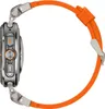 Side view of a smartwatch with an orange band. Náhled obrázku produktu