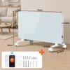 Elektrické topení Peviasot, 2000W, bílé barvy, skleněný Náhled obrázku produktu 2