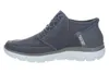 A side view of a gray Skechers slip-in boot. Náhled obrázku produktu