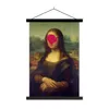 MuchoWow® Textilposter Mona Lisa - Leonardo da Vinci - Rosa Produktbild-Vorschau 1