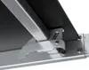 A close-up view of a metal hinge and black surface, likely part of a ladder or scaffolding. Voir les images du produit