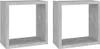 vidaXL Würfelregale 2 Stk. Betongrau 30x15x30 cm Produktbild-Vorschau 1
