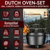 Gusskönig Dutch Oven 9 l ohne Füße 2in1 mit Deckelheber, Produktbild-Vorschau 2