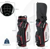 COSTWAY Borsa da golf per attrezzatura da golf, borsa per Anteprima dell’immagine prodotto 5