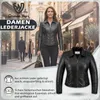 Damen Lederjacke Trend Fashion echtleder Jacke aus Lamm Produktbild-Vorschau 5