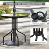 COSTWAY Table de jardin 70x70x71cm, table de bistrot en Voir les images du produit 6