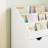 Bibliothèque pour enfants Blanc brillant 60 x 29,5 x 69 cm Voir les images du produit 5