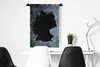 MuchoWow® Wandteppich Wandbehang Karte - Deutschland - Grau Produktbild-Vorschau 4