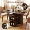COSTWAY Skladacia jedálenský stôl, kuchynský stôl s Náhľad obrázku produktu 5