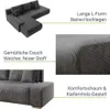 Juskys Sofa Iseo Links - L Form, Schlaffunktion, Stoff, Produktbild-Vorschau 14