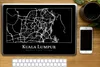 MuchoWow® Laptop Aufkleber Sticker Cover Stadtplan - Kuala Produktbild-Vorschau 2