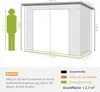 Metalowa szopa narzędziowa Outsunny 4,1 m² 249x121x183 cm Podgląd zdjęcia produktu 3