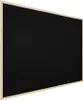Schwarz Pinnwand mit Holz Rahmen 60x40cm Korktafel Korkwand Produktbild-Vorschau 1