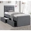 Homestyle4u Polsterbett 90x200 cm Bettgestell Mit Produktbild-Vorschau 11
