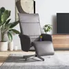 vidaXL Massagesessel mit Fußteil Grau Kunstleder Produktbild-Vorschau 2