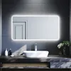 SUNXURY Wandspiegel mit Uhr und Temperaturanzeige 120x60cm Produktbild-Vorschau 1