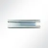 Lysel® Doppelkederschiene Aluminium 45° pressblank für Produktbild-Vorschau 3