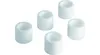 Five white cylindrical objects are arranged on a white background. Produktbild-Vorschau