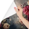 Fototapeta Modny efekt 3D Do Sypialni Barwne KWIATY Róże Podgląd zdjęcia produktu 5