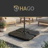 HAGO24 Schirmständerplatten 4er Set Sonnenschirmständer Produktbild-Vorschau 7