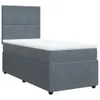 Boxspringbett mit Matratze Dunkelgrau 100x200 cm Samt Produktbild-Vorschau 1