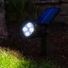 Záhradný LED solárny reflektor 2W studený IP44 súmrakový Náhľad obrázku produktu 10