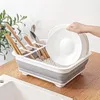 Scolapiatti pieghevole Intirilife in grigio e bianco per il Anteprima dell’immagine prodotto 3