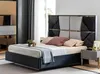 Blau Grau Schlafzimmer Set Bett Kommode Spiegel Produktbild-Vorschau 9