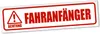 PantherPixel Achtung Fahranfänger Magnetschild Auto Produktbild-Vorschau 1