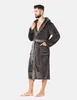 Ladeheid peignoir de bain homme long avec ceinture LA40-221 Voir les images du produit 4