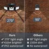 74LED solární světlo s detektorem pohybu solární reflektor Náhled obrázku produktu 3