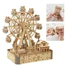 3D-Puzzle 3D Holzpuzzle, DIY Riesenrad Spieluhr mit Produktbild-Vorschau 1