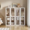 Merax Kinder-Kleiderschrank*2, 4 Acrylglas-Türen, Produktbild-Vorschau 1