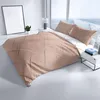 Bettwäsche Baumwolle 155x200 cm Set Beige Streifen Produktbild-Vorschau 2