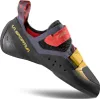 Kletterschuh "Kubo" von La Sportiva; schwarz mit roten und gelben Akzenten; für Klettern. Náhled obrázku produktu