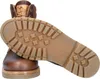 The sole of a brown leather boot is prominently displayed against a white background. Anteprima dell’immagine prodotto