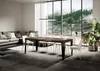 Ausziehbarer Tisch 90x130/390 cm Gestell Flame Walnut Produktbild-Vorschau 3