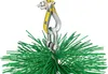 A close-up shot of a chimney brush with a metal shackle and yellow strap attached to a wire. Produktbild-Vorschau