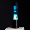 FISURA Weiße blaue Lavalampe. Schwarzer Sockel blaue Produktbild-Vorschau 7